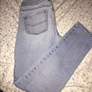 Light blue skinny jeans